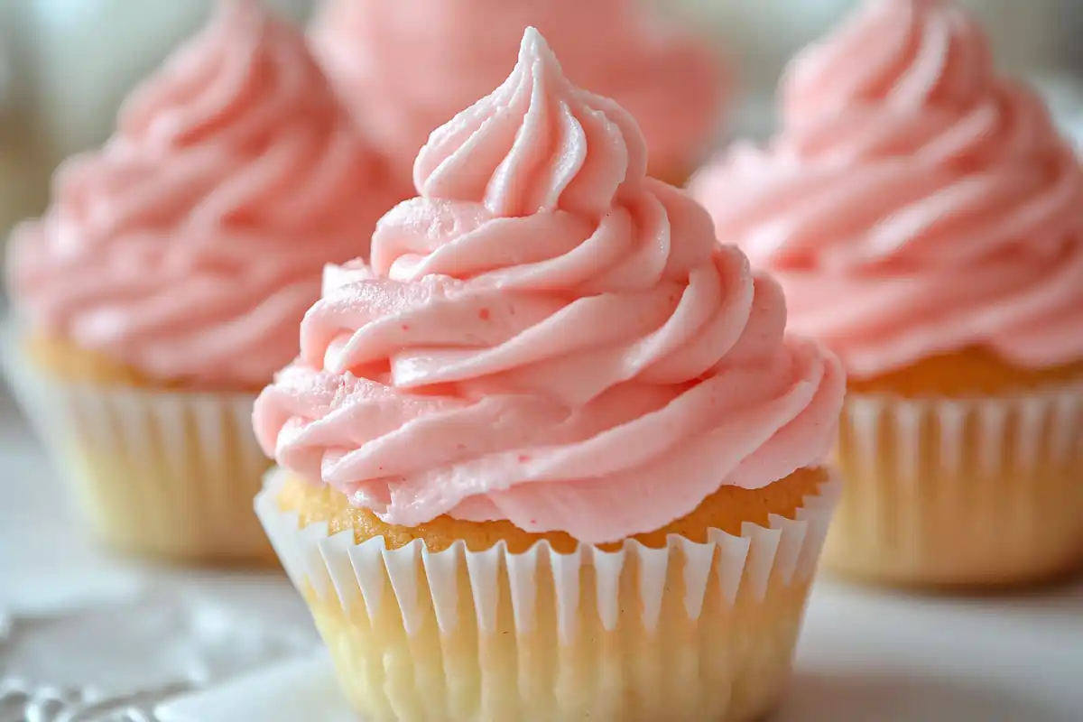 Strawberry Ermine Frosting Recipe – a smooth and creamy frosting made with fresh strawberries, perfect for cakes and cupcakes.